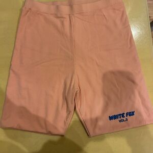 White Fox Boutique Peach Bike Shorts